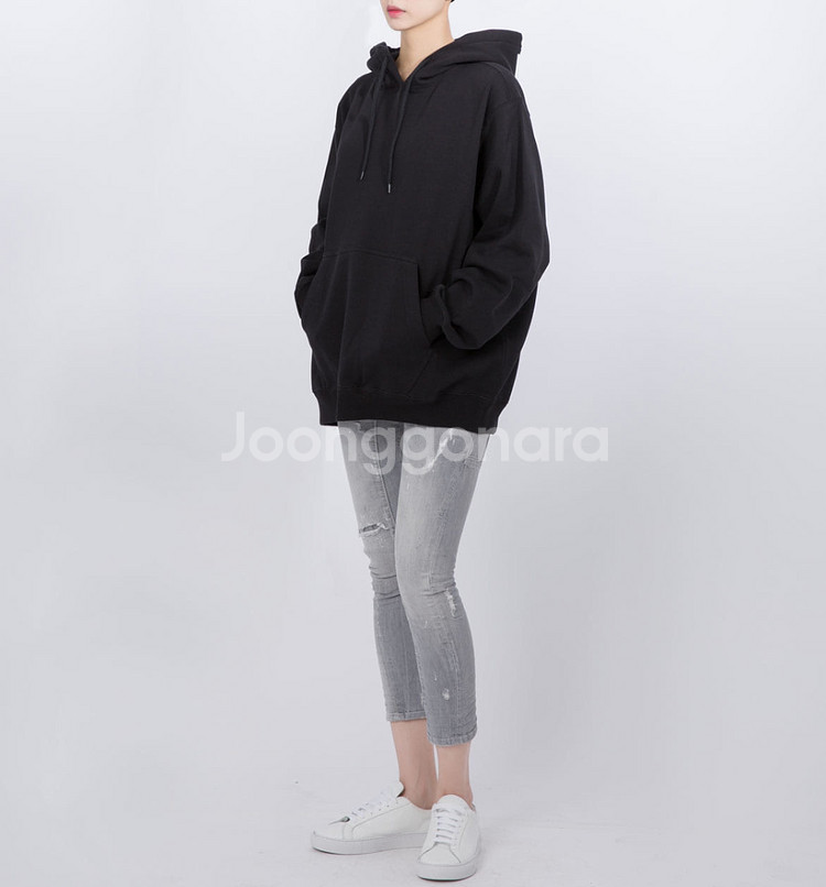 MSGM 정품 기모 후드티 블랙 xs--3