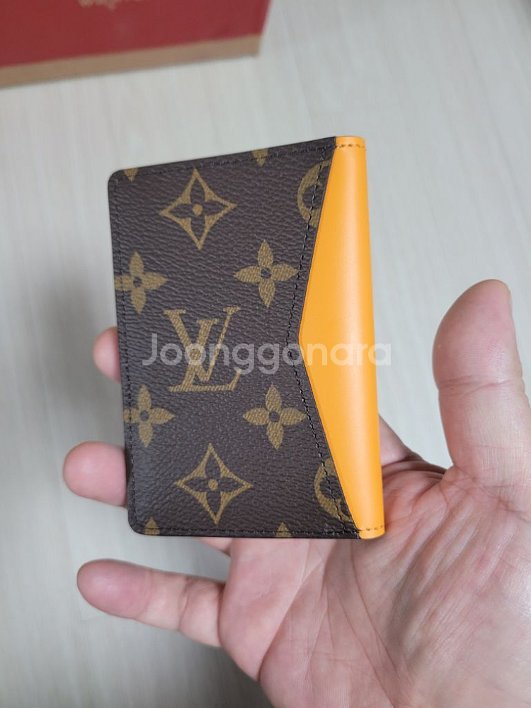 LOUIS VUITTON Organizer De Poche Brown/Orange M82547 Monogram