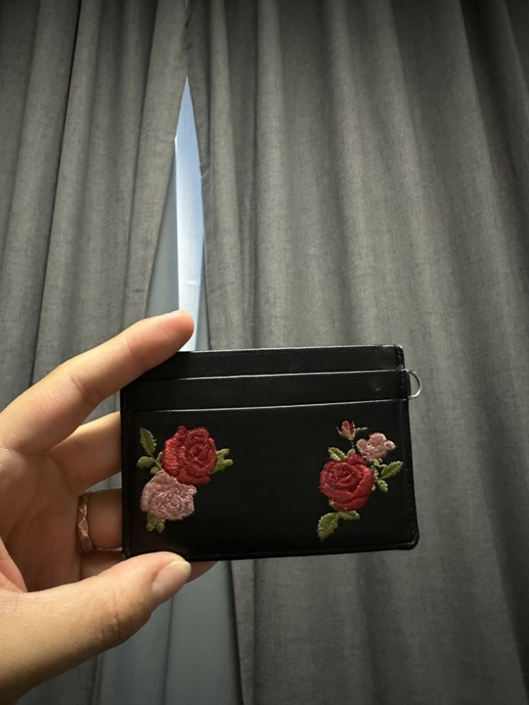 디랩 탄생화 자수 카드지갑(장미)--0
