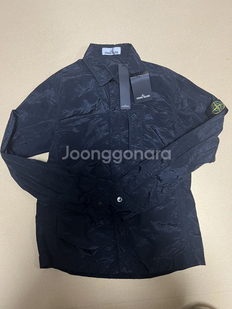 스톤아일랜드 18ss 나일론메탈 오버셔츠 블랙M--1