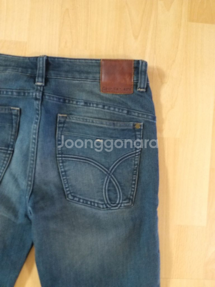 남성 캘빈클라인진 슬림핏 데님 일자청바지 (사방스판31--4