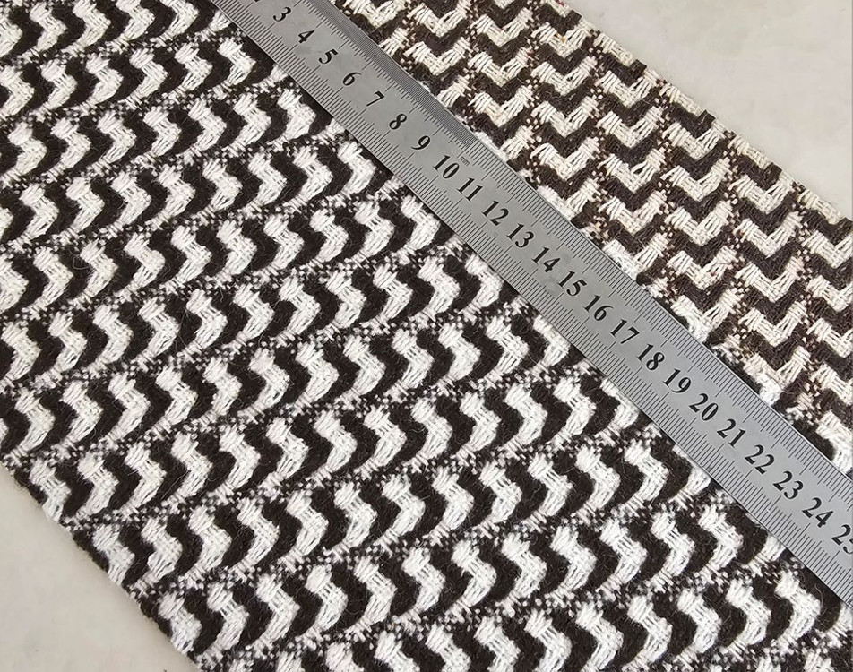 원단리본 물결무늬 밤색 10마 일괄--1