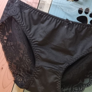 블랙 리본 레이스 노라인팬티 100L