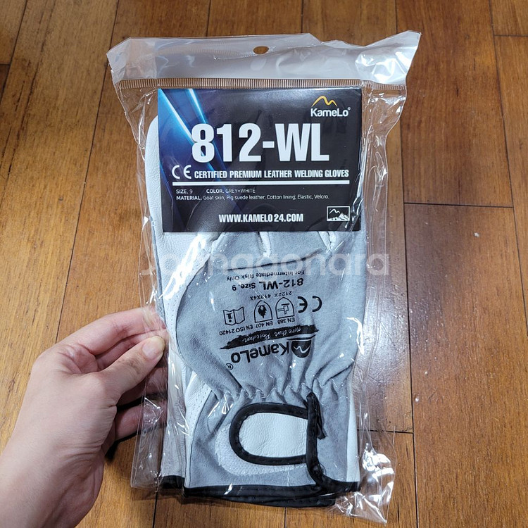 (새상품) 카멜로 812-WL 용접장갑 알곤장갑 5개--0