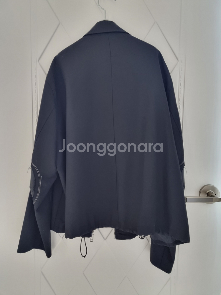 타이핑미스테이크 엘보패치블루종 블랙 L 판매합니다.--1