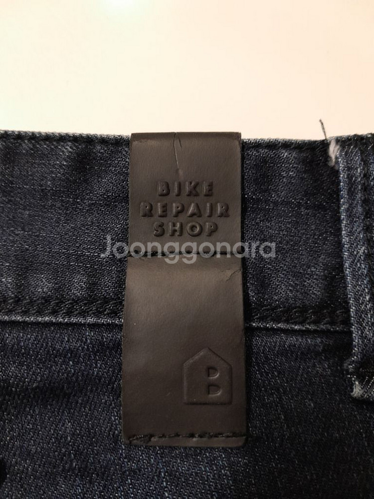30)빈폴 가죽패치 워싱 스판 일자청바지--3