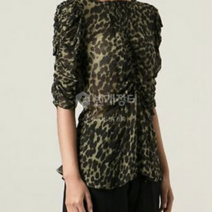이자벨마랑 레오파드 블라우스
