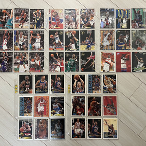 94년-96년 고가 NBA 유명 선수 농구카드 45장!