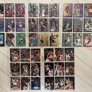94년-96년 고가 NBA 유명 선수 농구카드 45장!