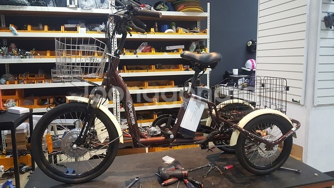 삼천리 삼륜전기자전거 E-로드스타 유아안장 OGK--1