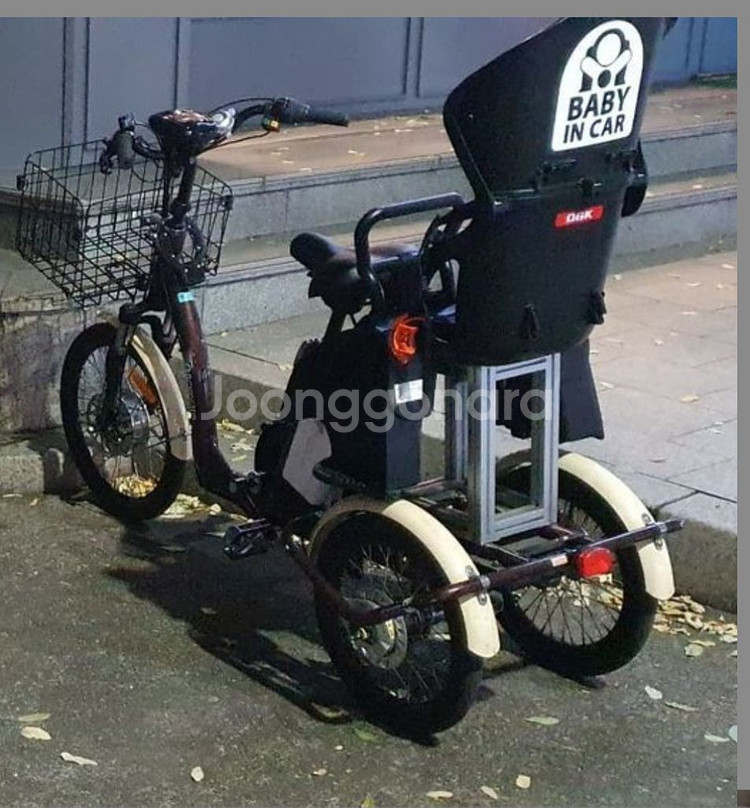 삼천리 삼륜전기자전거 E-로드스타 유아안장 OGK--3