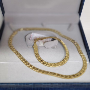 헤비체인 목걸이 와 팔찌 셋트