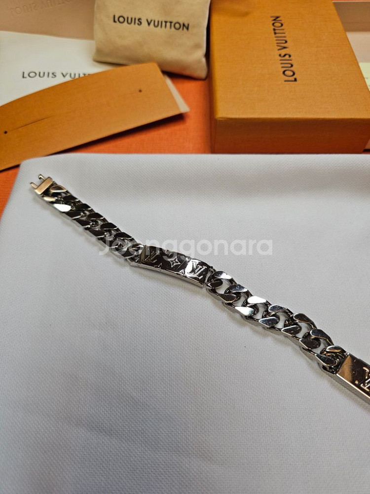 Louis Vuitton MONOGRAM Monogram Chain Bracelet (M00270, M00855) in