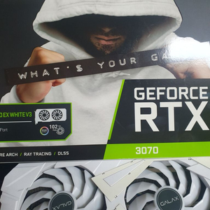 RTX3070 갤럭시EX 화이트 (풀박스) 그래픽카드