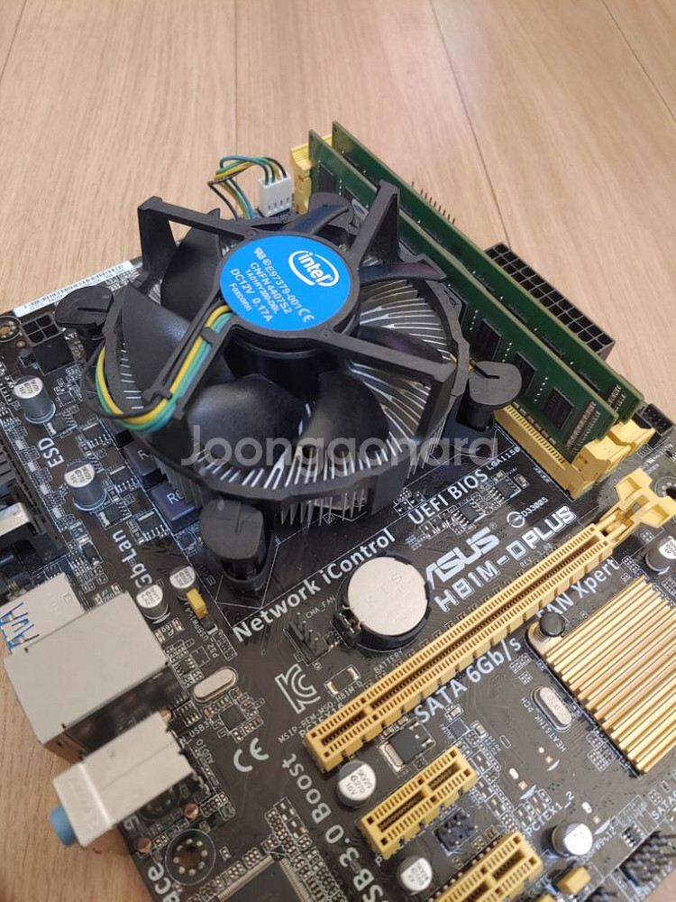 씨퓨 i3 4160 + 보드 H81M + 램 8기가--1