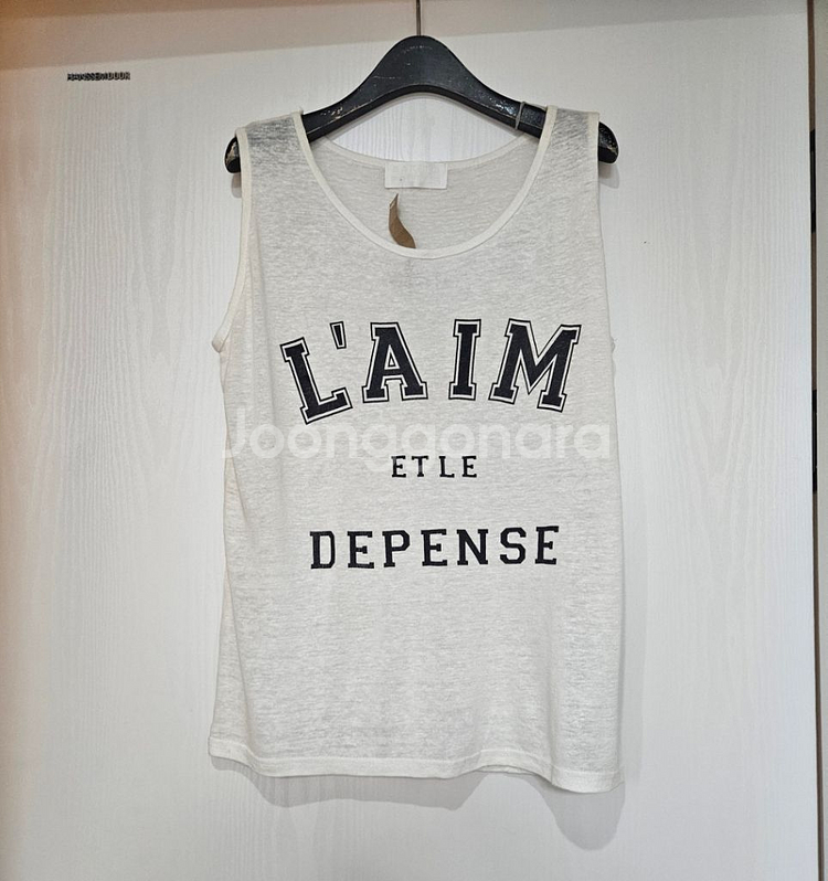 [새상품]레터링 민소매 데일리나시--1