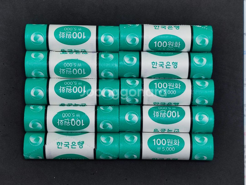 2017년 100원 롤 주화 10개 완전 미사용--0