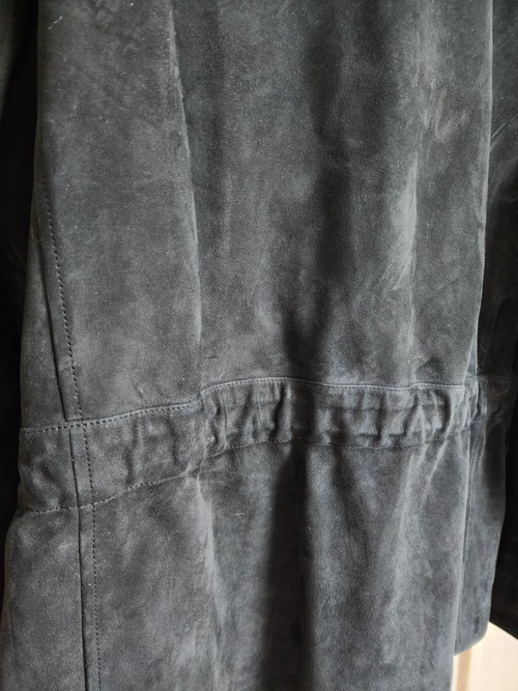 톰포드 네이비 플랩 포켓 스웨이드 집업 자켓--5