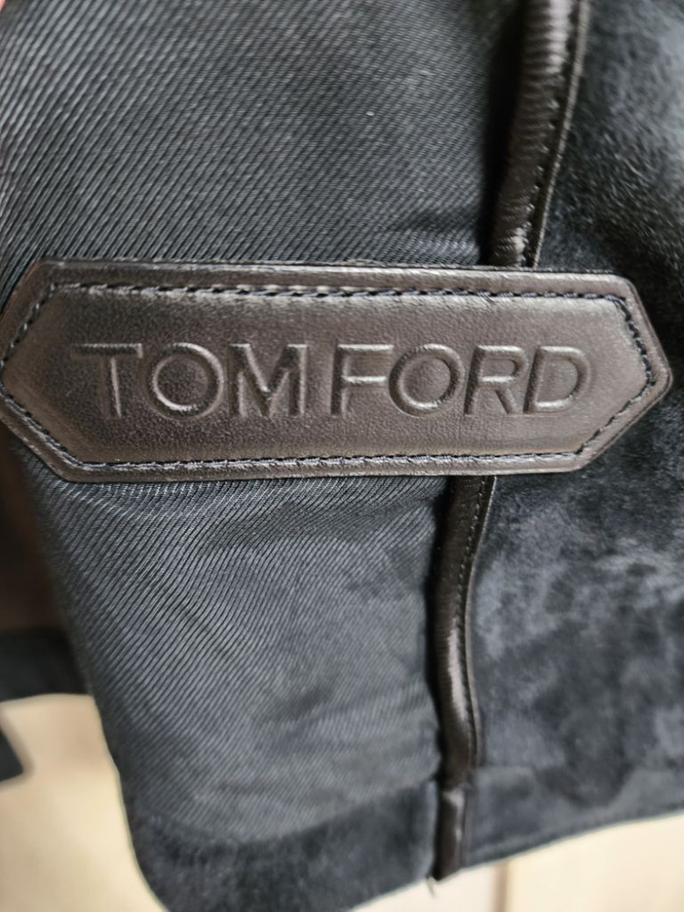 톰포드 네이비 플랩 포켓 스웨이드 집업 자켓--7