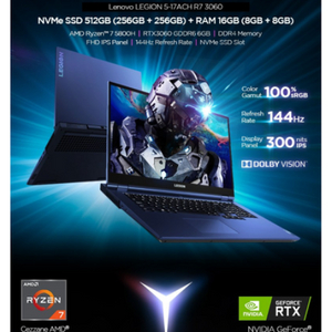 레노버 리전5 17.3ARH RTX3060 고사양노트북