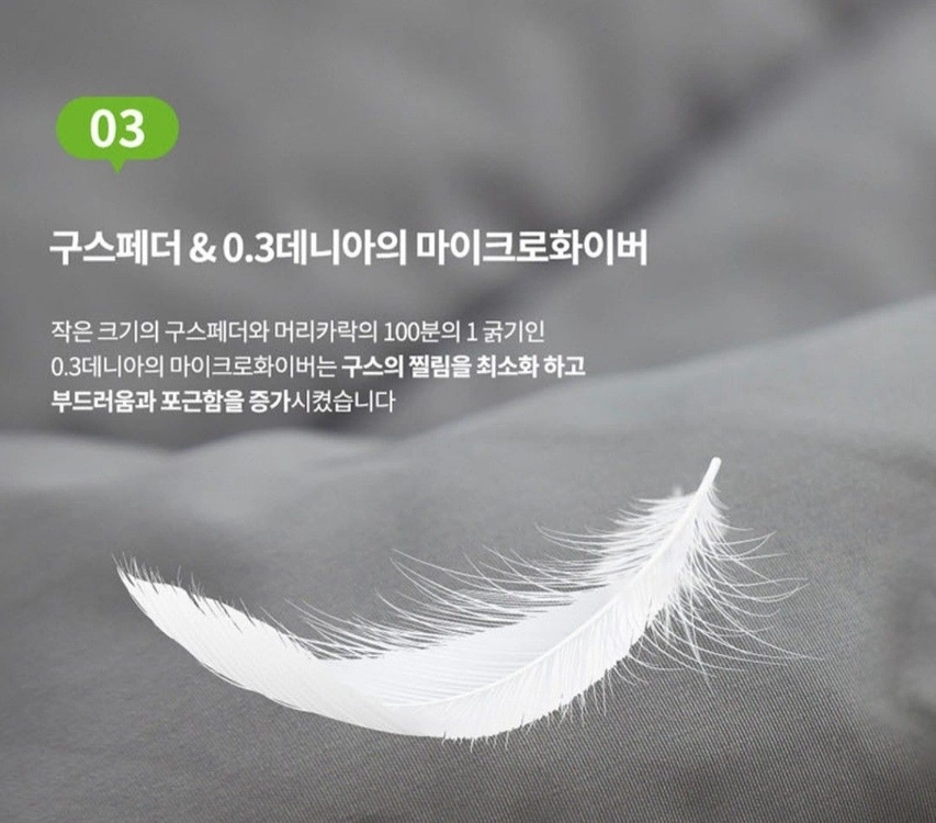 [김수자] Kingform 퓨어라벨 프리미엄 구스이불 이미지