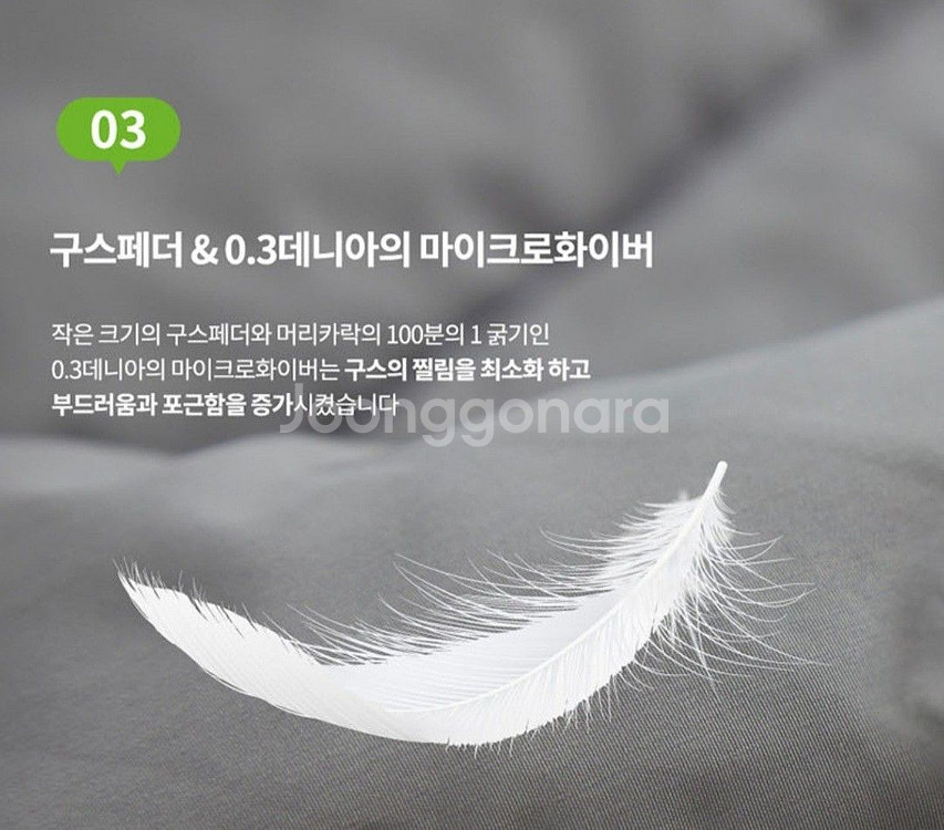 [김수자] Kingform 퓨어라벨 프리미엄 구스이불--5