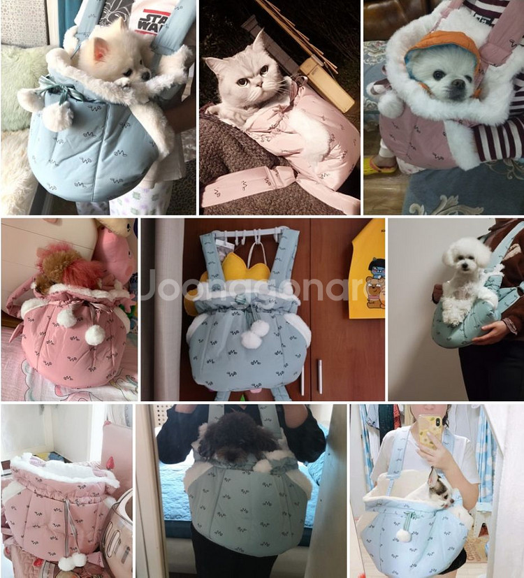 (새상품)강아지 고양이 애견 반려동물 겨울 포대기 백팩--1