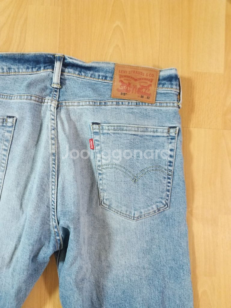 남성 리바이스 513 데님 일자청바지 (사방스판35)--4