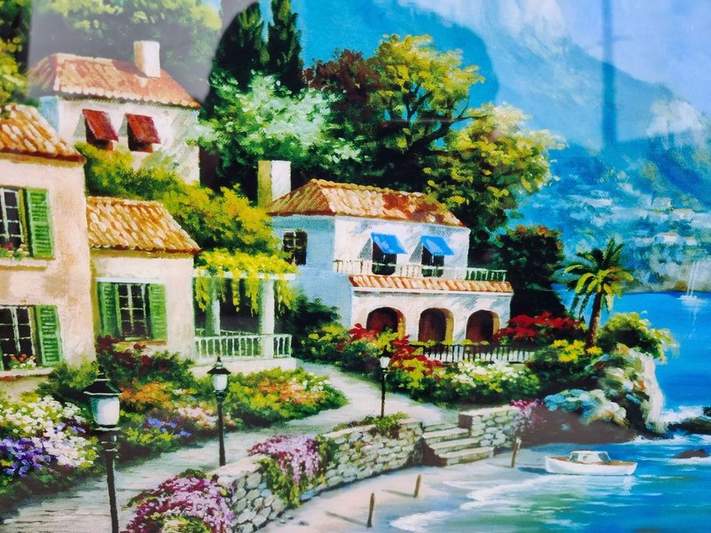 인테리어 장식 호수가풍경 그림 벽걸이 액자--1