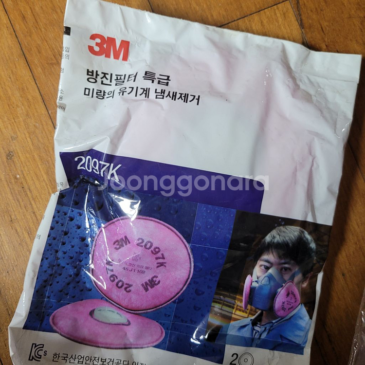 3M 방진마스크 필터 1개 추가 (7502 2097k)--2