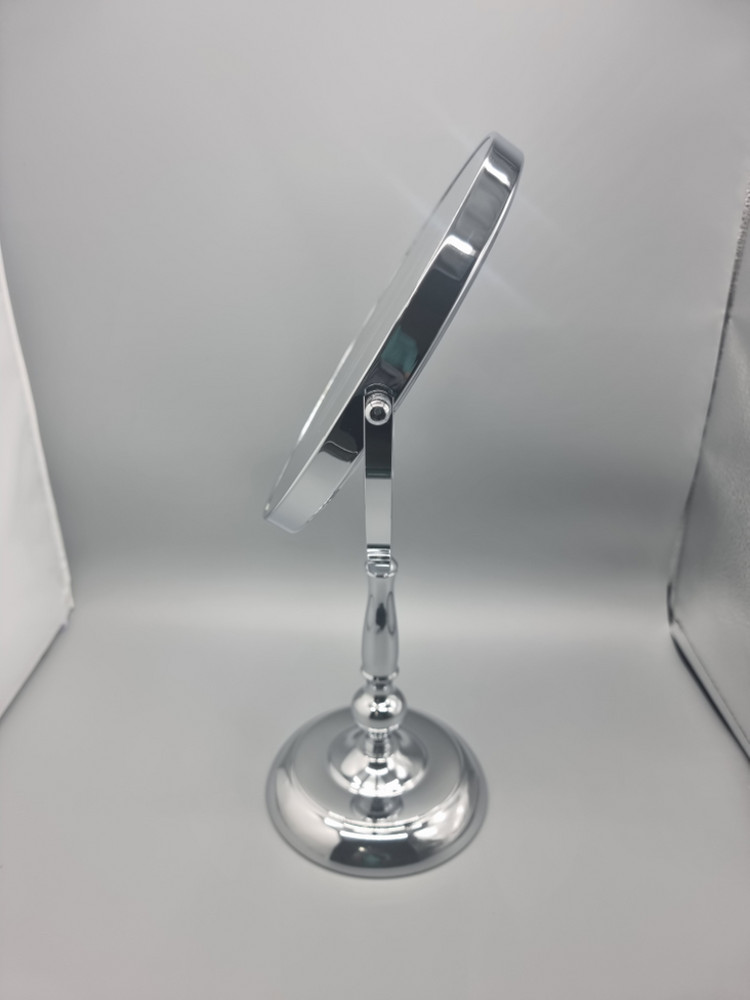 실버크롬도금 양면 탁상스탠드거울 확대경 대사이즈 342--4