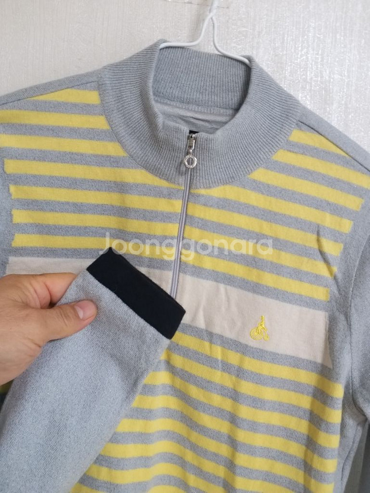 여성 빈폴골프 울.방풍 반집업니트(스판95)--2