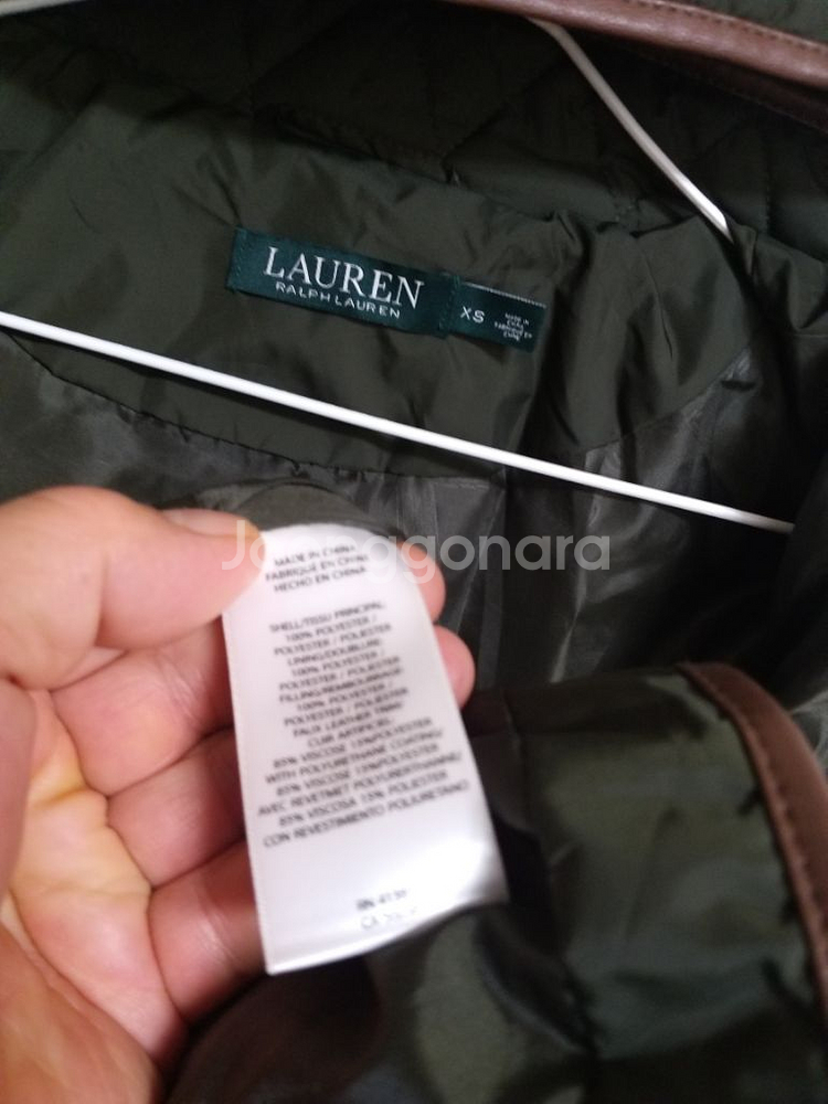 여성 랄프로렌 누빔 롱패딩 (90)--6