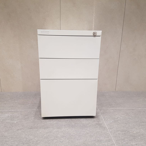 명품서랍장 steelcase 3단철재 서랍장