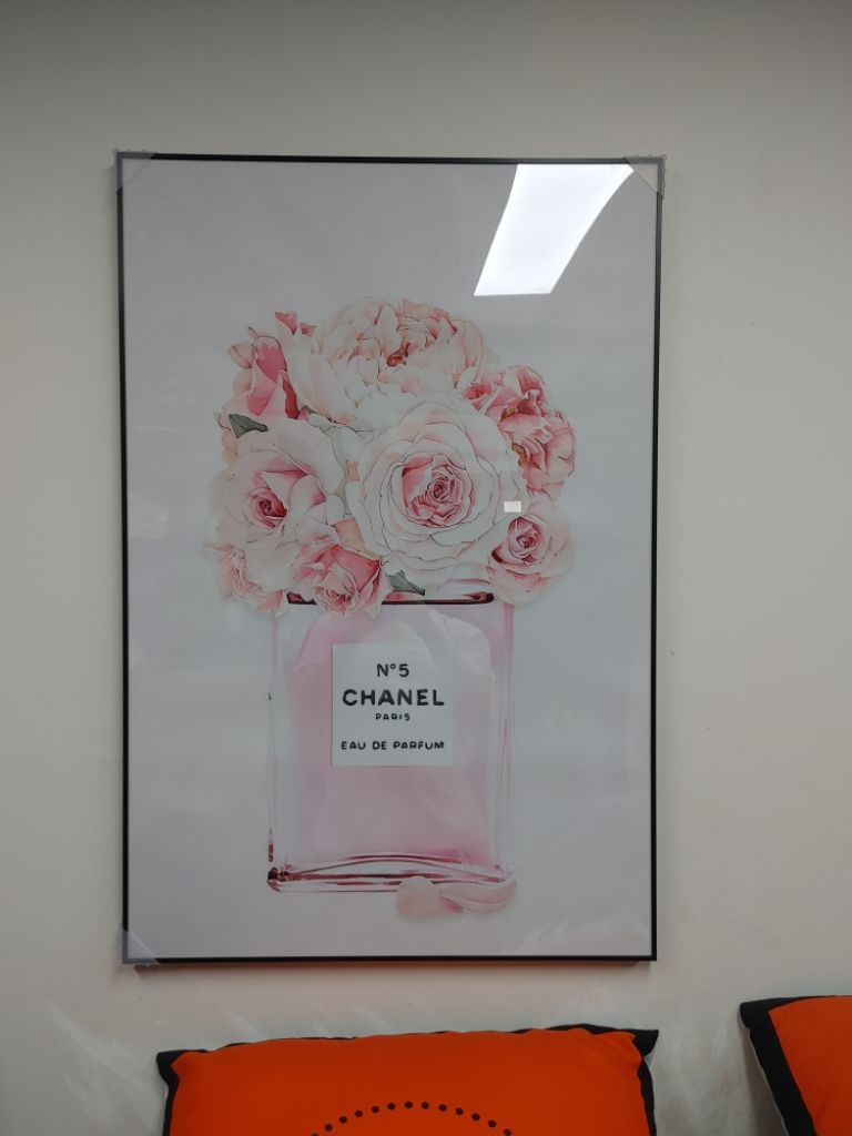 샤넬 꽃 바구니 대형 감성 그림 액자 인테리어액자 소품