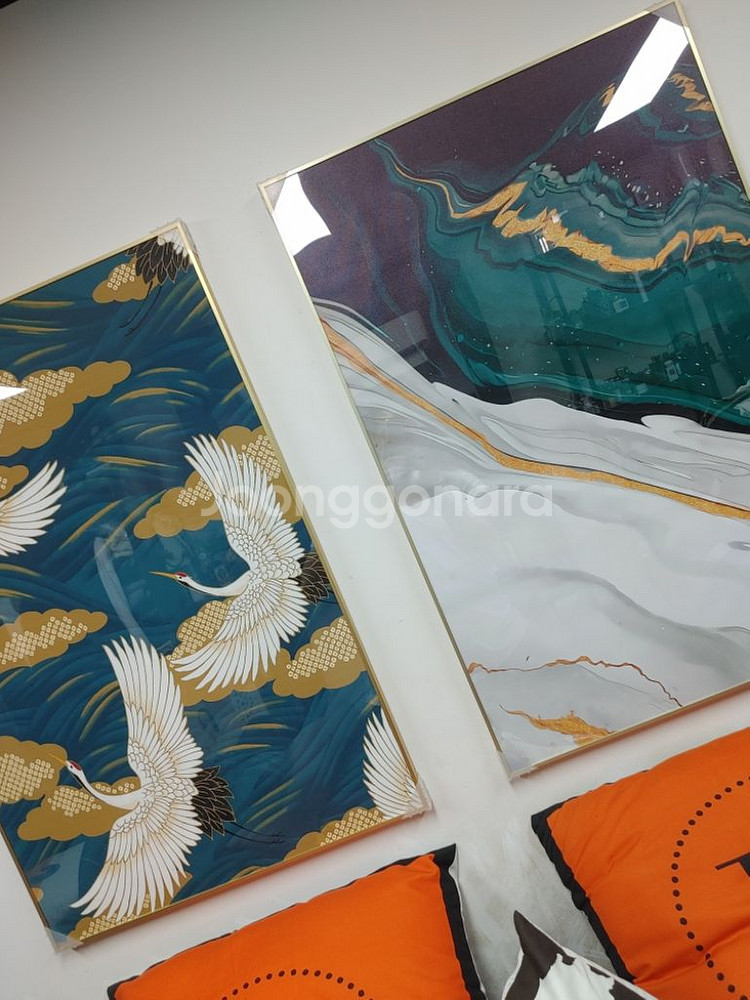 한국화 동양화 대형 학 새 그림 액자 인테리어액자 소품--7