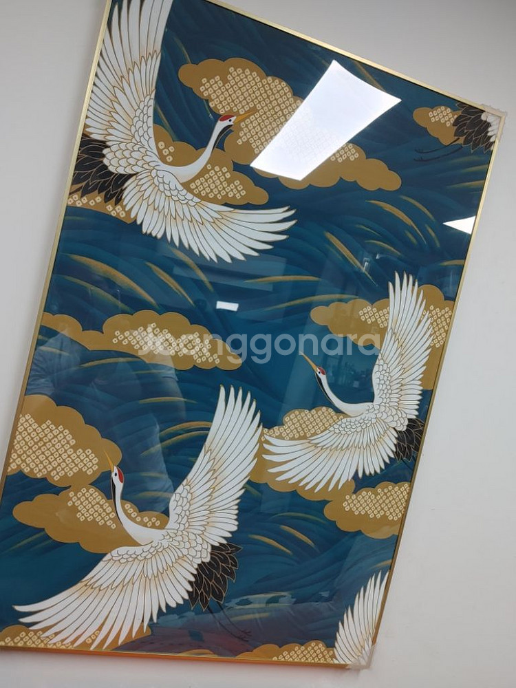 한국화 동양화 대형 학 새 그림 액자 인테리어액자 소품--5
