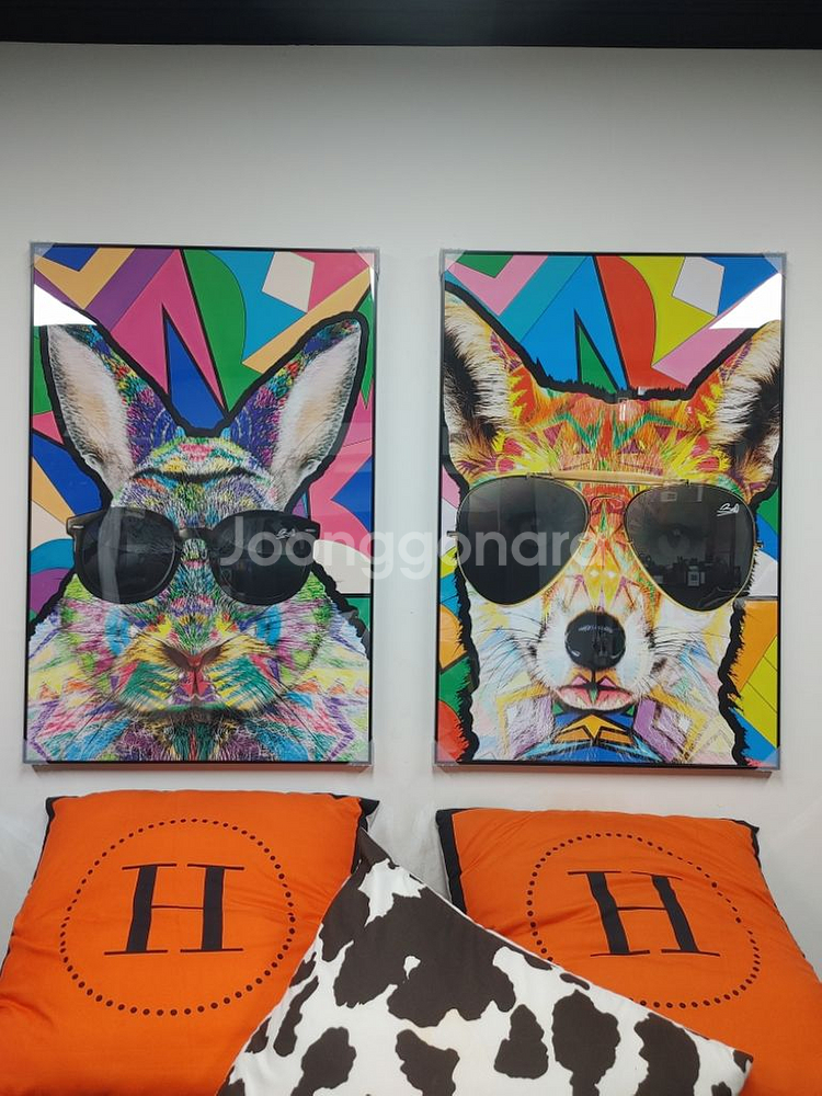 닥스훈트 강아지 반려동물액자 대형 팝아트 그림 액자--5