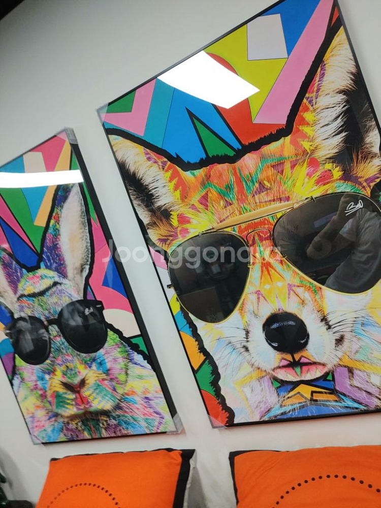 토끼 반려동물액자 반려동물그림 대형 팝아트 그림 액자--9