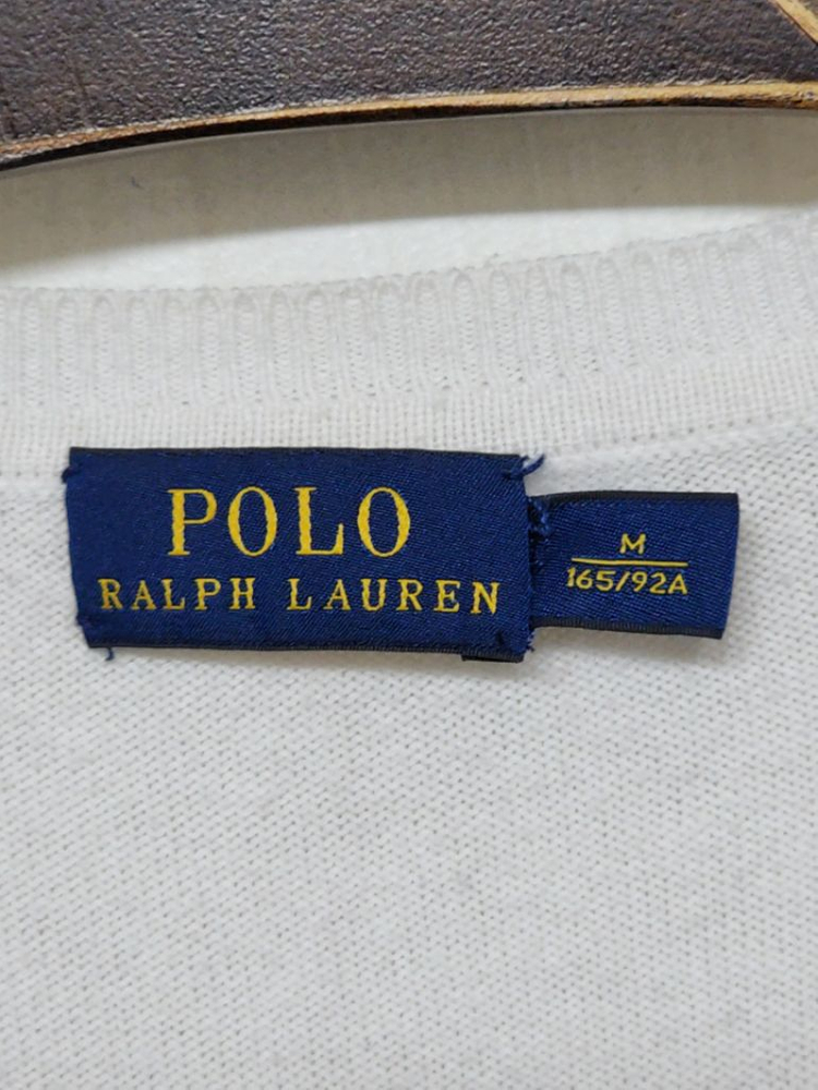 랄프로렌 폴로 니트 연미색 빅사이즈 스웨터 브이넥 이미지