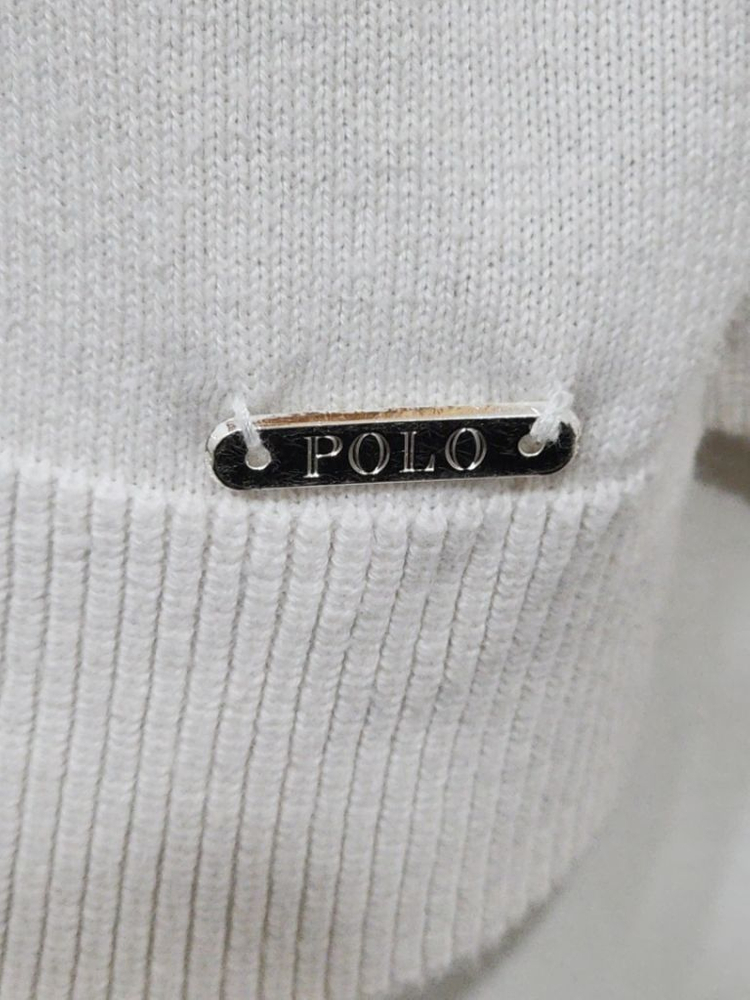 랄프로렌 폴로 니트 연미색 빅사이즈 스웨터 브이넥 이미지