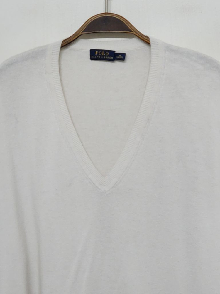 랄프로렌 폴로 니트 연미색 빅사이즈 스웨터 브이넥 이미지