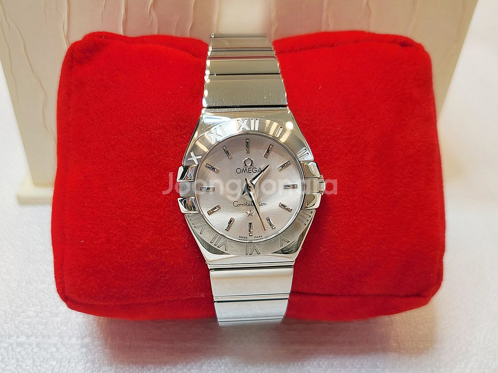 오메가 컨스틸레이션 쿼츠 24mm 여성메탈시계--2