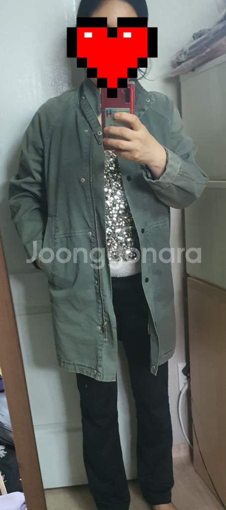 플라스틱아일랜드 야상 자켓 점퍼 55~66--6