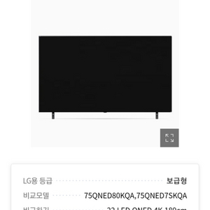 75인치 TV(75QNED7SK) 새제품. 본사 직배송