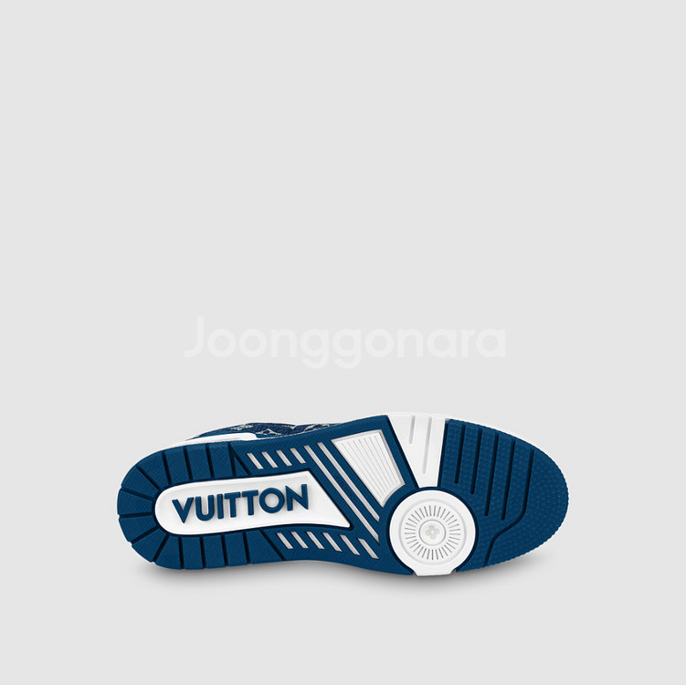 [새상품 급처]루이비통 트레이너 LV 스니커즈 데님--4