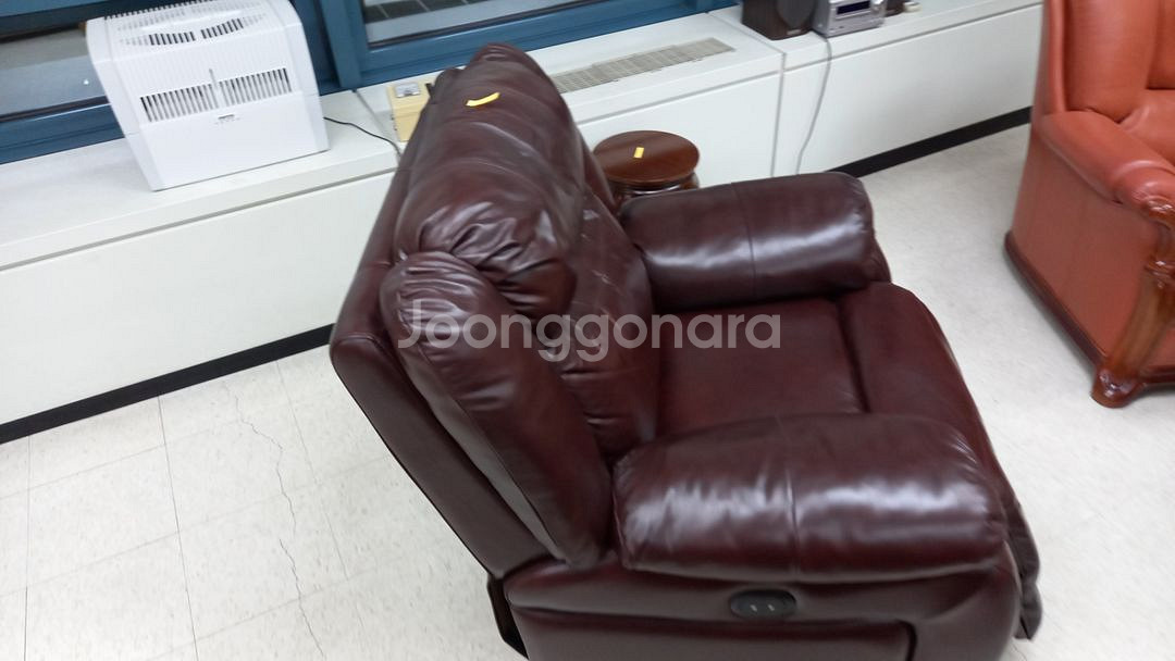 회장님 천연가죽 의자/ 소파--1