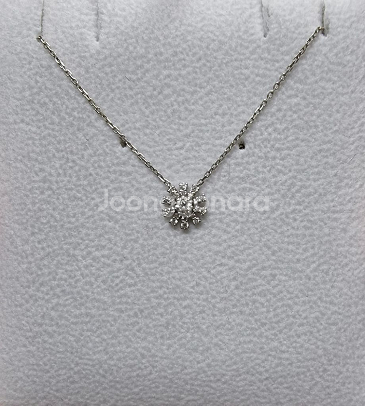 14k 스톤헨지 다이아 목걸이(모두 다이아)--1
