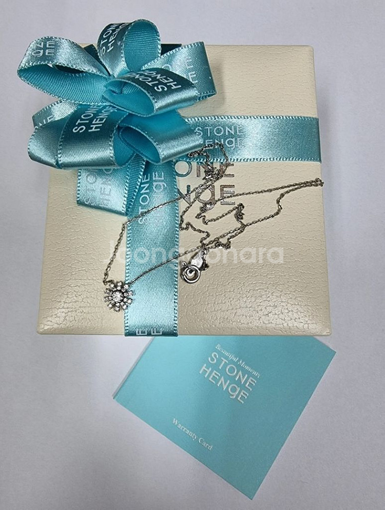 14k 스톤헨지 다이아 목걸이(모두 다이아)--4