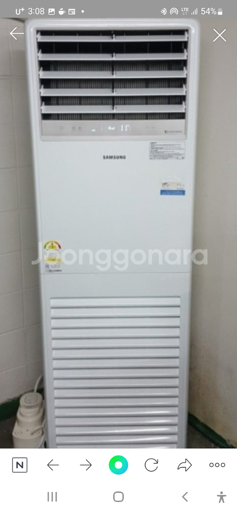 삼성23평스탠드냉난방기 120만원--3